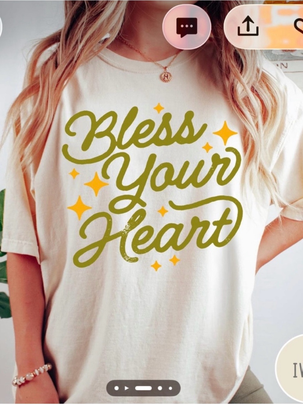 Bless your Heart southern sayings graphic tee medium